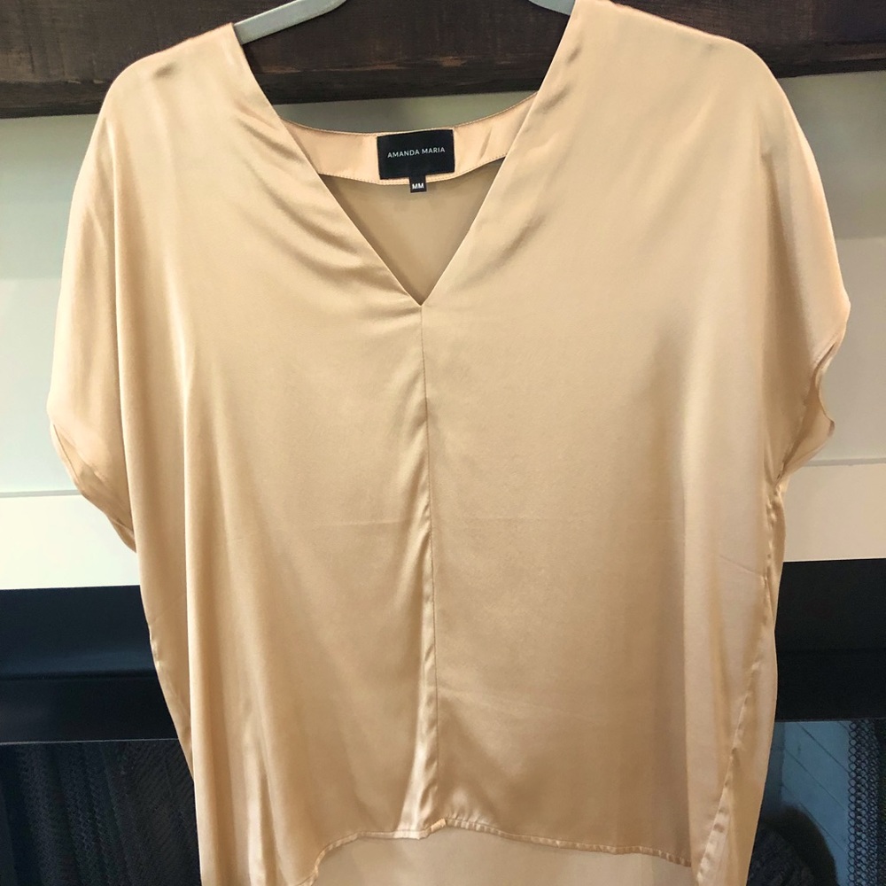 New Amanda Maria Silk Blouse Size Medium